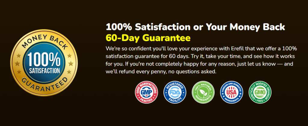 EreFil satisfaction guarantee